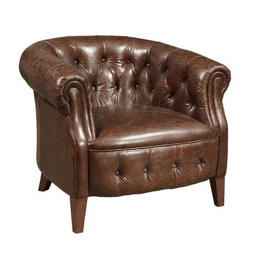 leather lounge chair