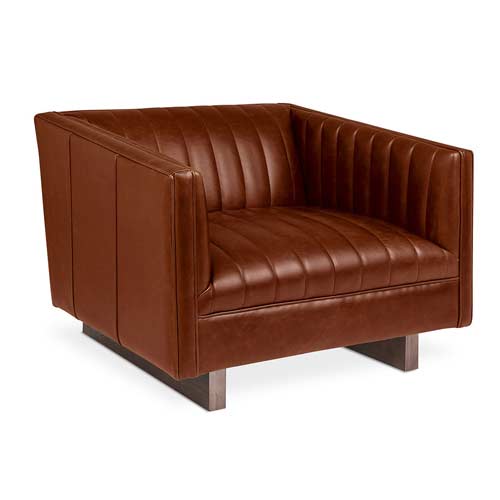 leather lounge chair