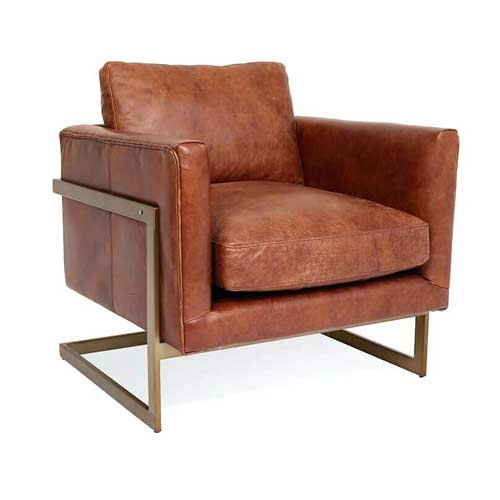 leather lounge chair